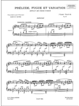 Prélude, Fugue et Variation - FRANCK - Partition - Piano